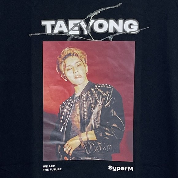 Taeyong We Are The Future 2019 K-Pop NCT Graphic Tee Unisex XL Black - Picture 2 of 7